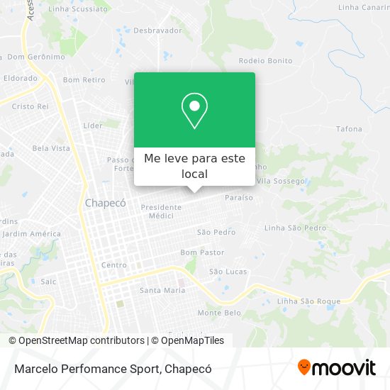 Marcelo Perfomance Sport mapa