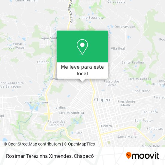 Rosimar Terezinha Ximendes mapa