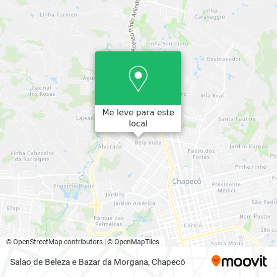 Salao de Beleza e Bazar da Morgana mapa