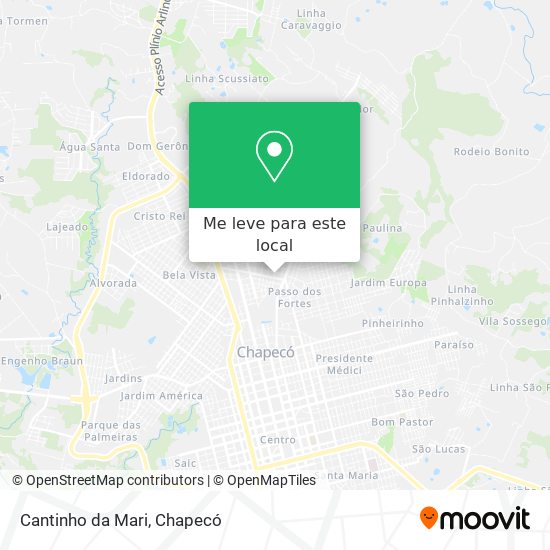 Cantinho da Mari mapa