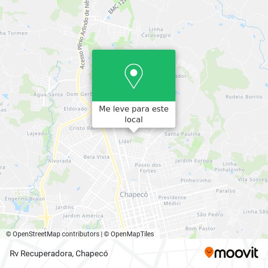 Rv Recuperadora mapa