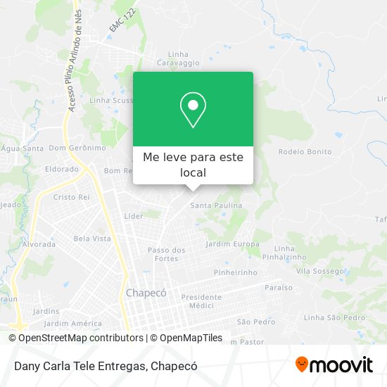 Dany Carla Tele Entregas mapa