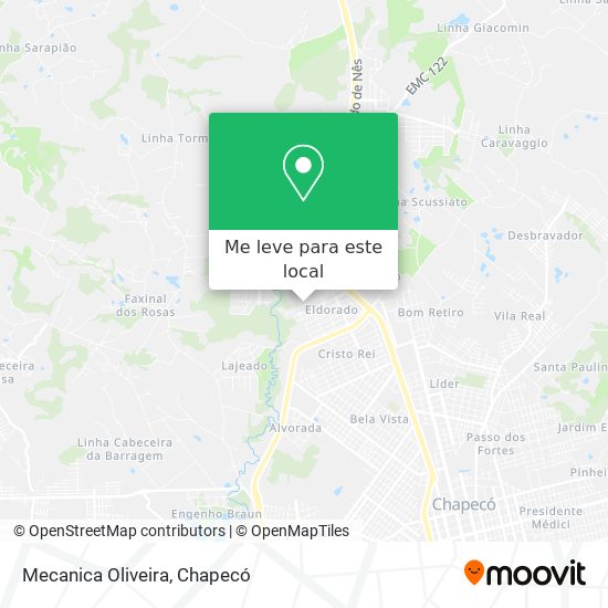 Mecanica Oliveira mapa