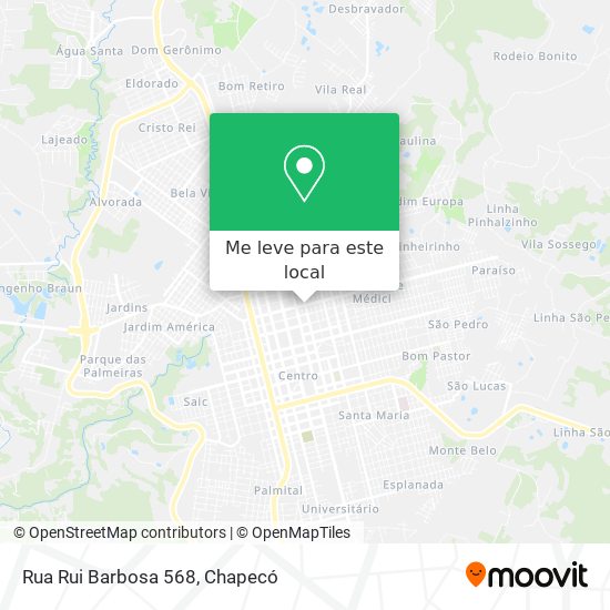 Rua Rui Barbosa 568 mapa