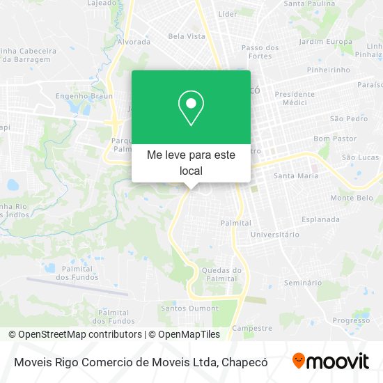 Moveis Rigo Comercio de Moveis Ltda mapa