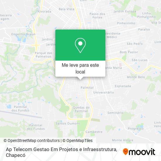 Ap Telecom Gestao Em Projetos e Infraesstrutura mapa