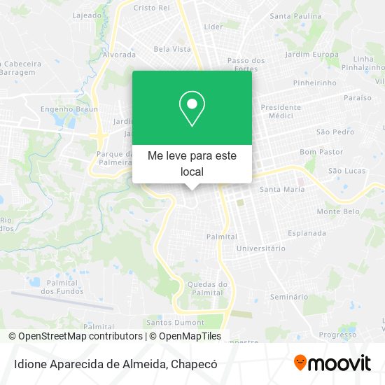 Idione Aparecida de Almeida mapa