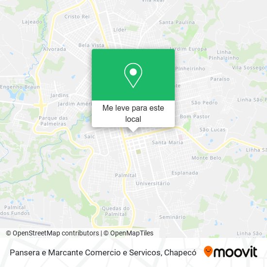 Pansera e Marcante Comercio e Servicos mapa