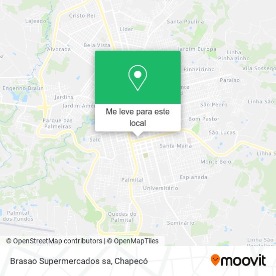 Brasao Supermercados sa mapa