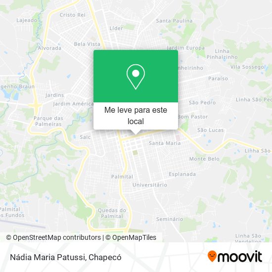 Nádia Maria Patussi mapa