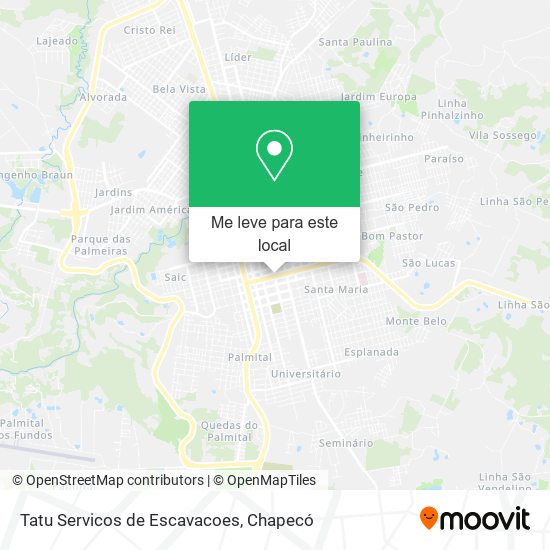 Tatu Servicos de Escavacoes mapa