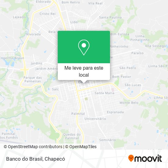 Banco do Brasil mapa