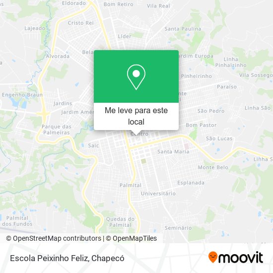 Escola Peixinho Feliz mapa