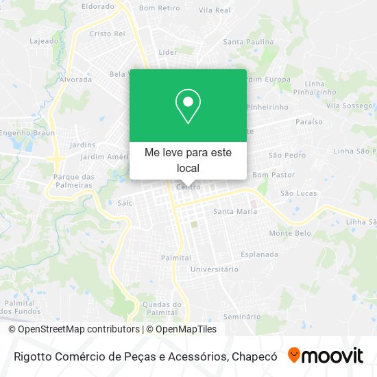 Rigotto Comércio de Peças e Acessórios mapa
