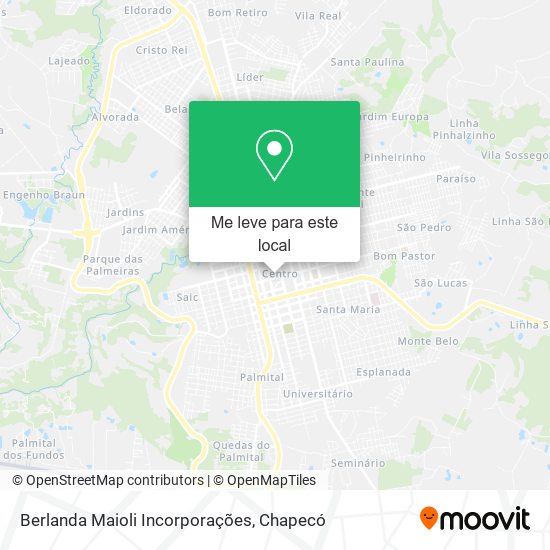 Berlanda Maioli Incorporações mapa