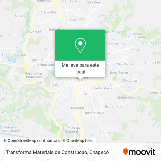 Transforma Materiais de Construcao mapa