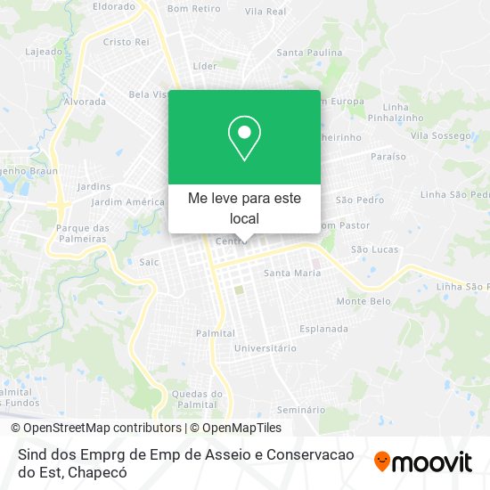 Sind dos Emprg de Emp de Asseio e Conservacao do Est mapa