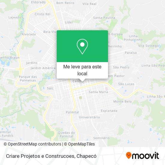 Criare Projetos e Construcoes mapa