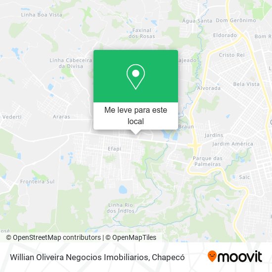 Willian Oliveira Negocios Imobiliarios mapa