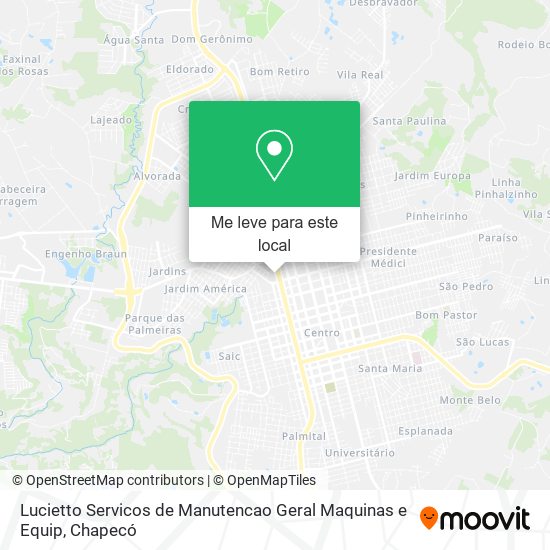 Lucietto Servicos de Manutencao Geral Maquinas e Equip mapa