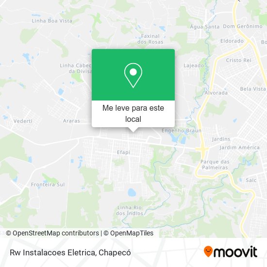 Rw Instalacoes Eletrica mapa