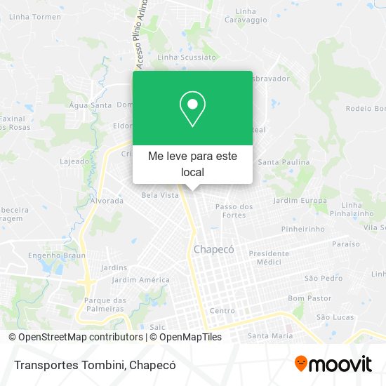 Transportes Tombini mapa