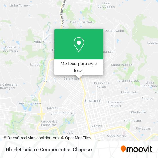 Hb Eletronica e Componentes mapa