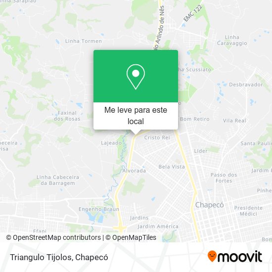 Triangulo Tijolos mapa