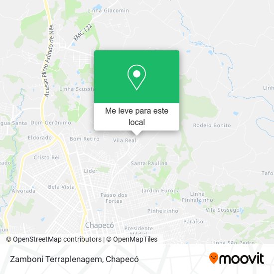 Zamboni Terraplenagem mapa
