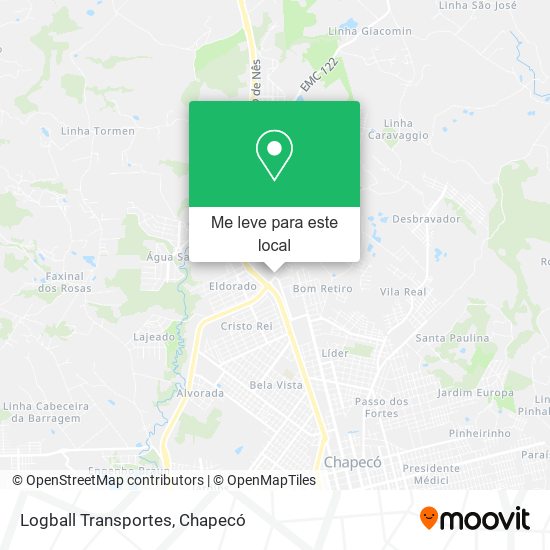 Logball Transportes mapa