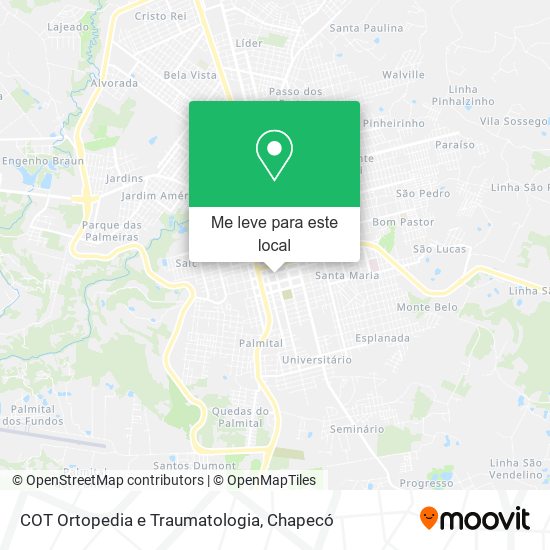 COT Ortopedia e Traumatologia mapa
