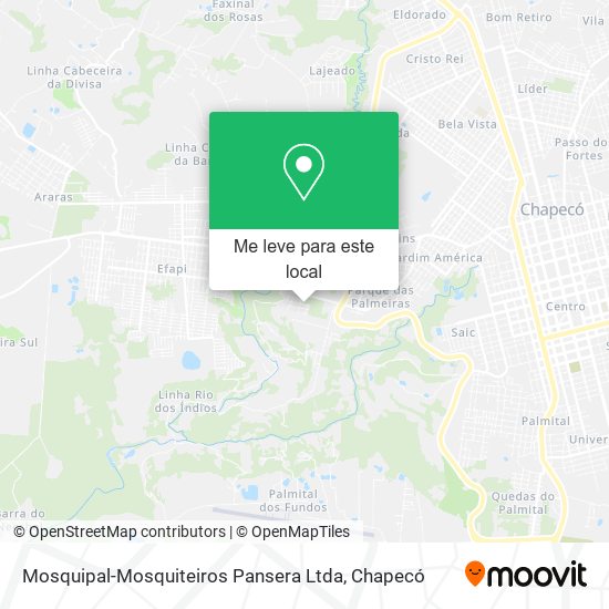 Mosquipal-Mosquiteiros Pansera Ltda mapa