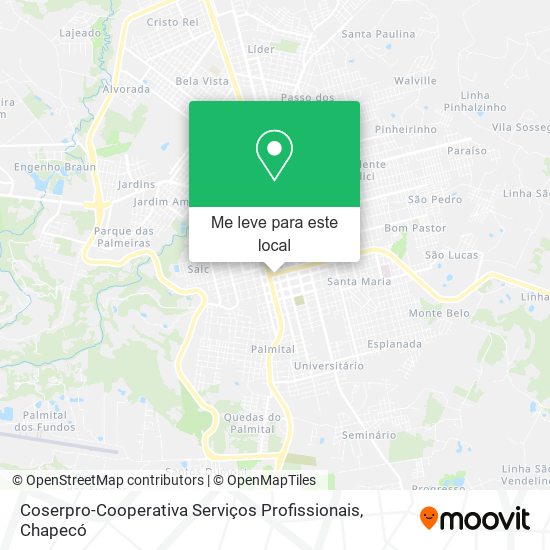 Coserpro-Cooperativa Serviços Profissionais mapa