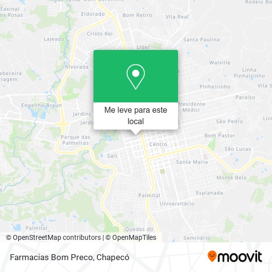 Farmacias Bom Preco mapa