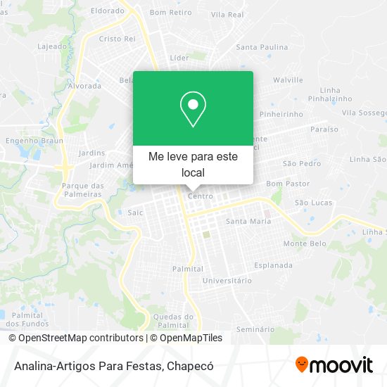 Analina-Artigos Para Festas mapa