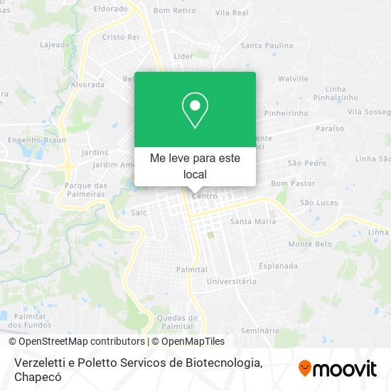 Verzeletti e Poletto Servicos de Biotecnologia mapa