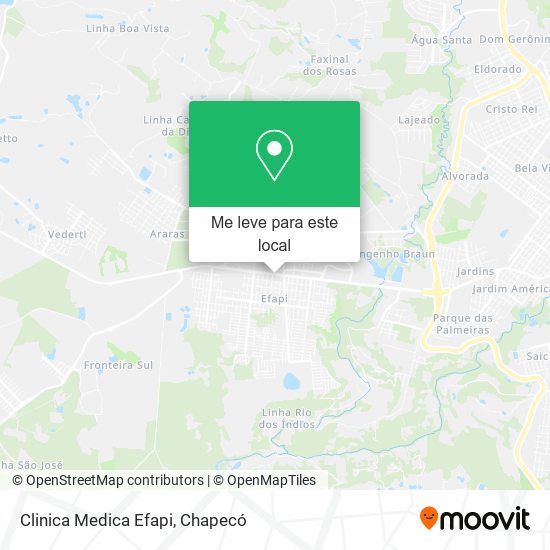 Clinica Medica Efapi mapa