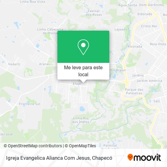 Igreja Evangelica Alianca Com Jesus mapa