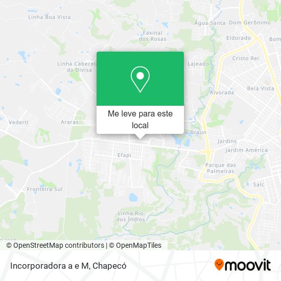 Incorporadora a e M mapa