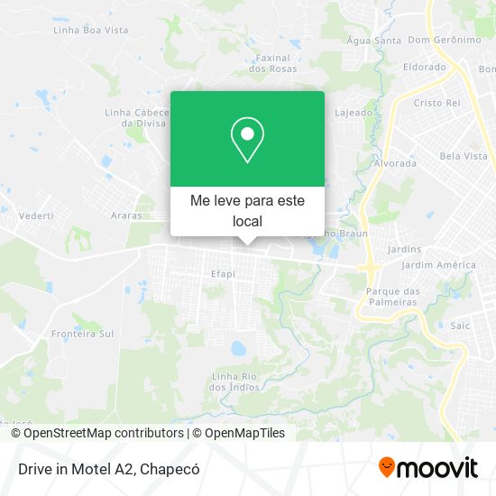 Drive in Motel A2 mapa