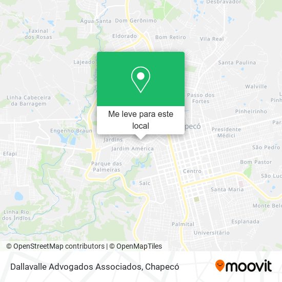 Dallavalle Advogados Associados mapa