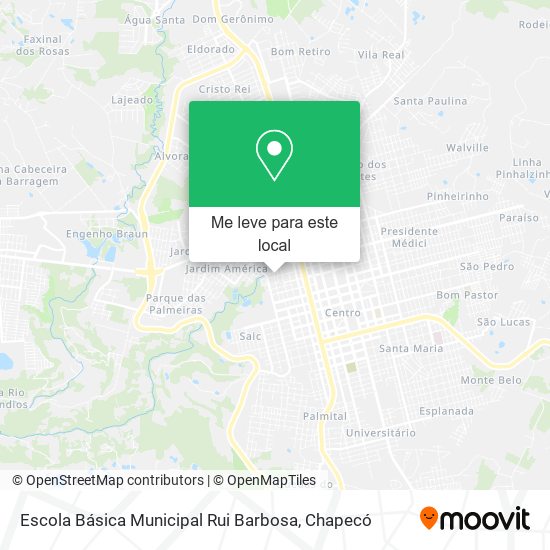 Escola Básica Municipal Rui Barbosa mapa