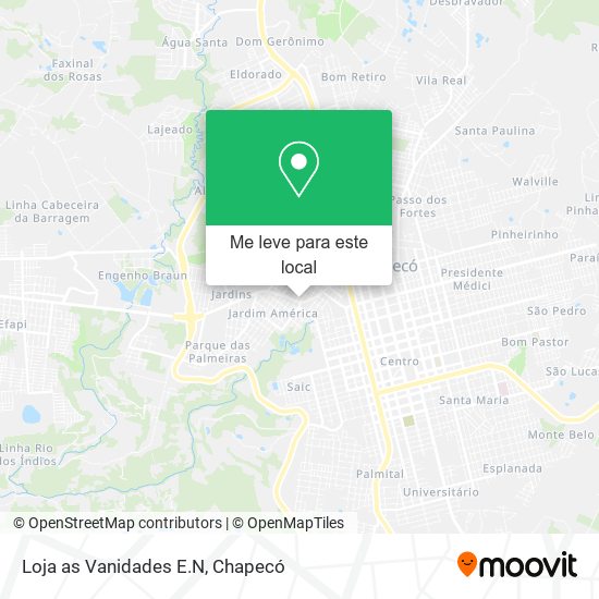 Loja as Vanidades E.N mapa