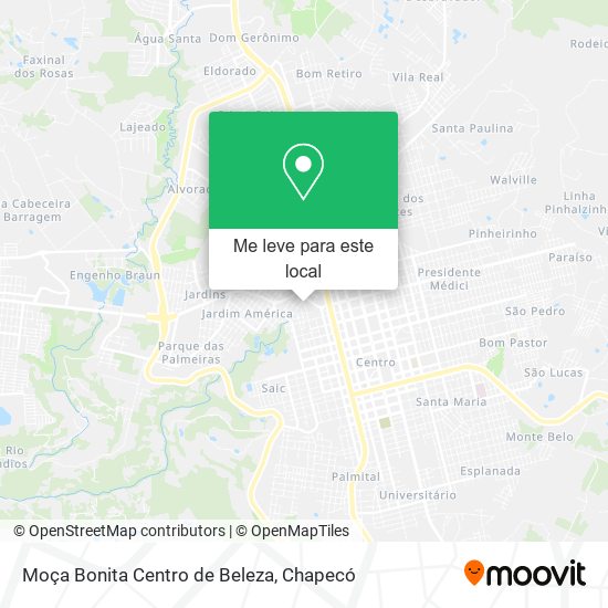 Moça Bonita Centro de Beleza mapa