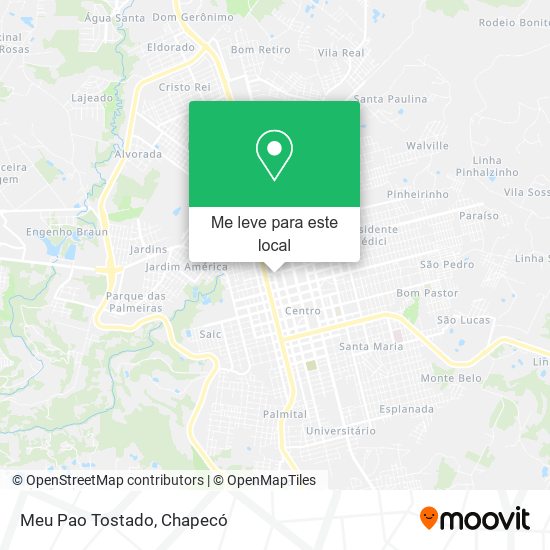 Meu Pao Tostado mapa