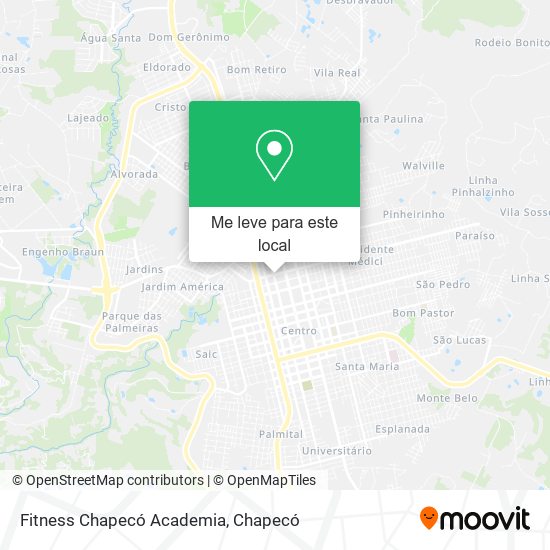 Fitness Chapecó Academia mapa