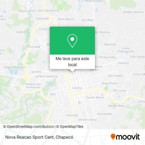 Nova Reacao Sport Cent mapa