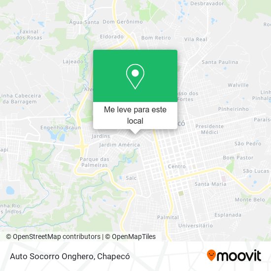 Auto Socorro Onghero mapa