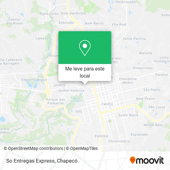 So Entregas Express mapa