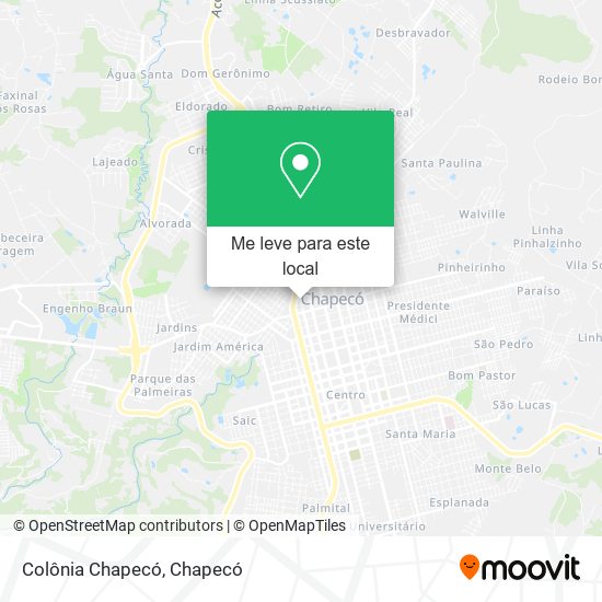 Colônia Chapecó mapa